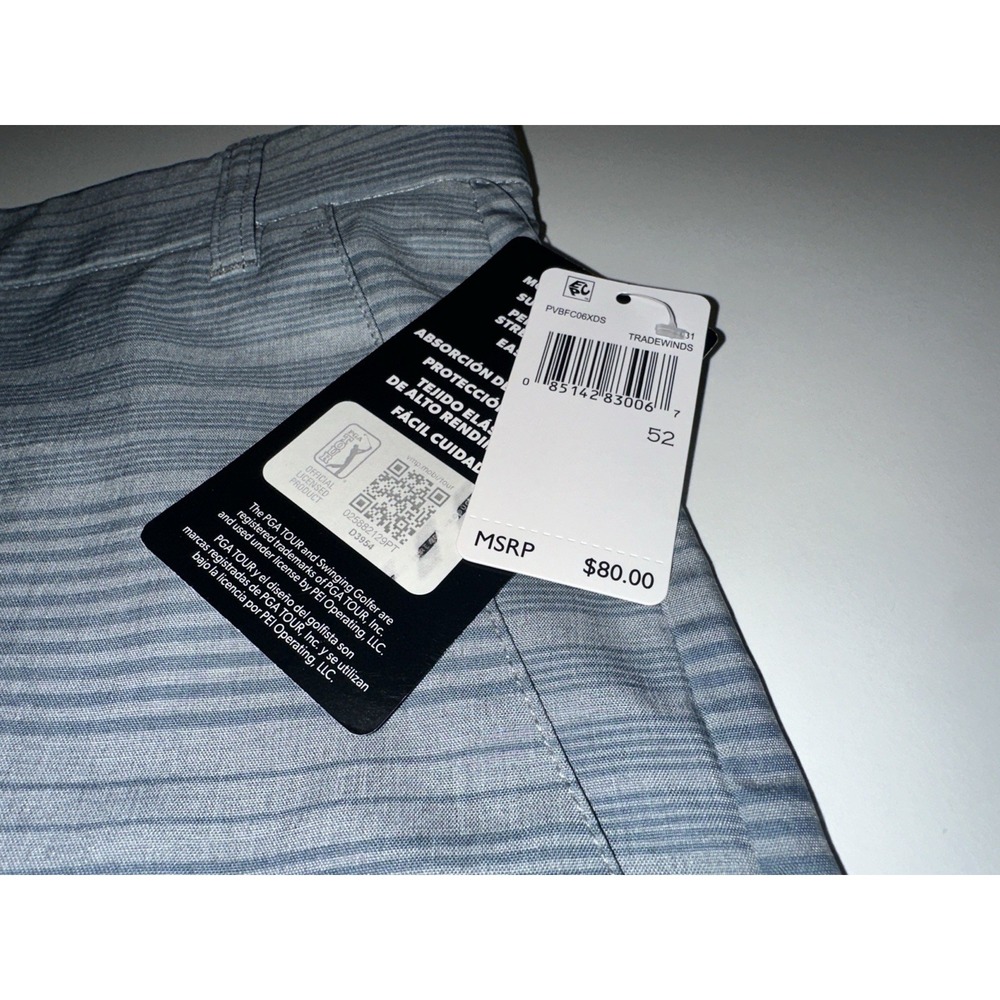 PGA Tour Men's Flat Front Golf Shorts Size 52 Active Waistband NEW NWT - Picture 2 of 4